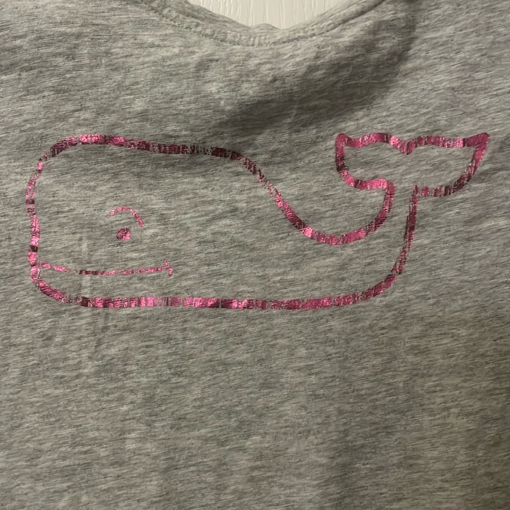 Girls Vineyard Vines Short Sleeve Gray T-shirt - Picture 5 of 8